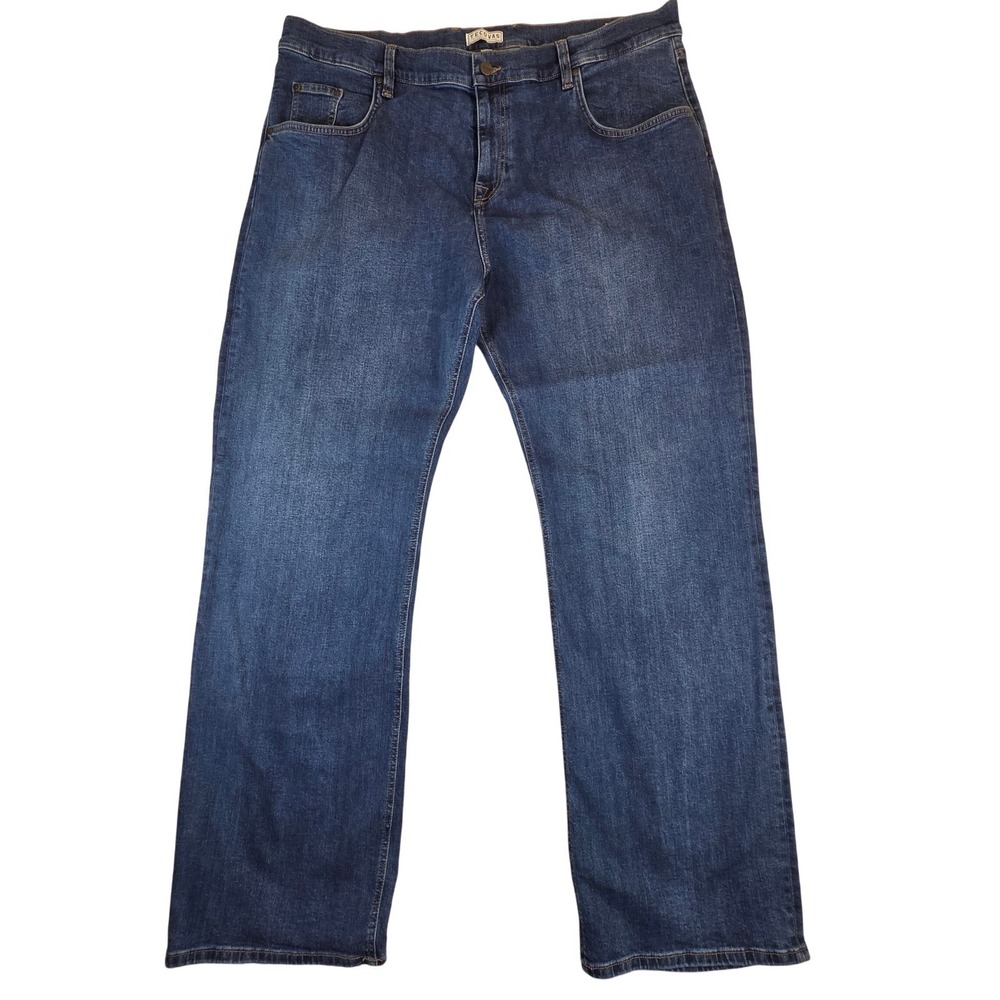 Tecovas Standard Jeans Mens 42x34 Medium Blue‎ Straight Stretch Denim